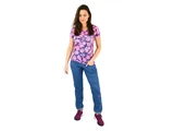 Crazy T-Shirt Aloha Woman - falling flower