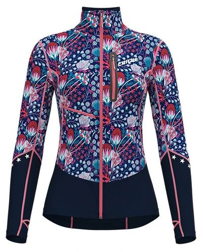 Crazy Idea Pull Oxygen Woman - print leila blue