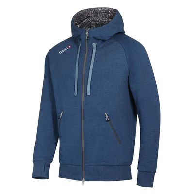 Ocun Hoodie Zipper - blue opal/excalibur