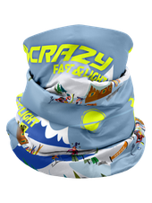 Multifunkciós sál Crazy Idea Neck Gaiter Light - Start and go