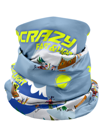 Multifunkciós sál Crazy Idea Neck Gaiter Light - Start and go