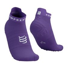 Compressport Pro Racing Socks v4.0 Run Low - Lilac/White